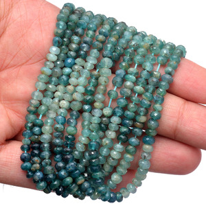 Perles facettées rondes en Grandidierite 5mm-7mm, pierres semi-précieuses naturelles rares, coupées à la main, pour la création de bijoux - Product Image 5