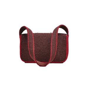 Sac à main artisanal perlé aux perles de piments rouges, sac à bandoulière perlé, sac à main, sac bandoulière mode, sac de plage d'été pour fête, fournisseur en gros - Product Image 3