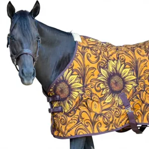 Premium Luxury Waterproof <b>Horse</b> Fly <b>Sheet</b> Breathable Mesh Fabric Riding Rug Summer Fly Protection Blanket Equestrian Equipment - Product Image 3