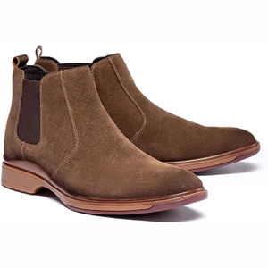 Men's Brown Leather Shoes Genuine Leather British Style High-end Burnished Finish Business Formal Wedding Groom Shoes - Product Image 5