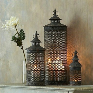 Kraft World Factory Wholesale Handmade Eco-Friendly Portable Small Gold <b>Lantern</b> Ramadhan Gift Moroccan Glass <b>Tealight</b> Holder - Product Image 6