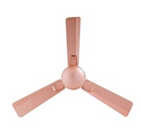 Ventilateur de plafond Aura 2 48 mm Or rose |   Décoratif haute vitesse |   Économe en énergie |   Engrenage du moteur |   Lames en alliage d'aluminium |   Télécommande