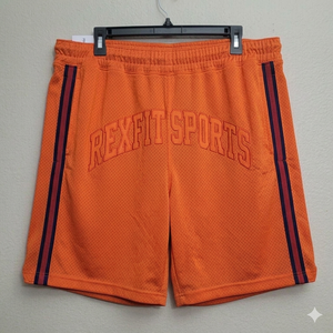 Pantalones Cortos de Baloncesto de Malla Personalizados para Hombre REXFIT SPORTS, Pantalones Deportivos Transpirables con Franja Lateral para Gimnasio, en Venta - Product Image 4
