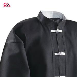 Ensembles d'uniformes de Kung Fu 100 % coton, directement de l'usine, couleurs personnalisables sur le devant, haute qualité, respirants, séchage rapide, vêtements de travail à manches longues - Product Image 5