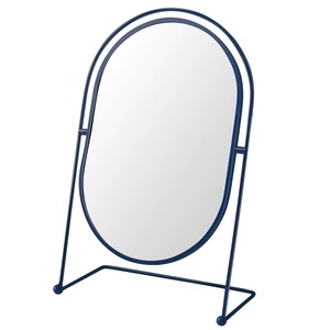 R International Oval Glass Personal Makeup <b>Mirror</b> Iron Frame Adjustable Rotate Handmade High Quality Eco-Friendly Modern - Product Image 4