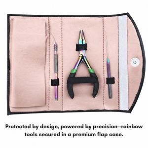 Juego Completo de Herramientas para Extensiones de Cabello con Micro Anillos, Removedor de Anillas, Alicates de Prensado, Gancho de Bucle, Enhebrador - Product Image 6