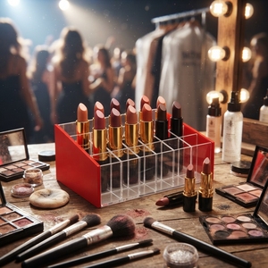 Professional Acrylic Jewelry <b>Lipstick</b> Organizer Transparent Cosmetic Display Holder Makeup Storage Rack Retail Countertop - Product Image 4