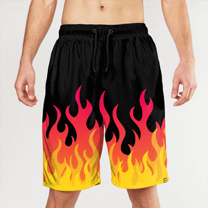 Pantalones Cortos Deportivos de Camuflaje para Hombre, de Secado Rápido, con Cordón en la Cintura, Estampado Deportivo en Negro y Verde - Product Image 3