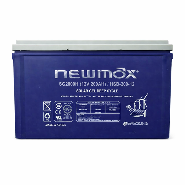13 NEWMAX SG2000H Solar Energy Storage 12V200AH AGM VRLA UPS Power System Backup Battery 2640Wh 7-8 Year Cycle Life Maintenance