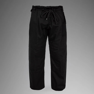 Uniforme de karaté noir 100% coton, coupe classique, unisexe, vêtements d'arts martiaux pour adultes, style uni teint, durable, en stock - Product Image 4