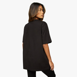 Camiseta Oversize de Algodón Peinado 100% para Mujer, Estilo Urbano con Hombros Caídos, Camiseta Lisa Oversize para Mujer - Product Image 3