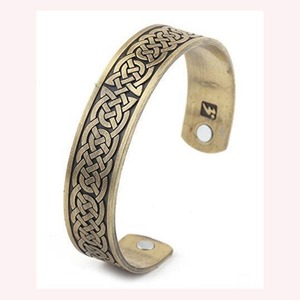 Bracelet ajustable en cuivre massif, fait main, en cuivre pur, pour homme et femme - Product Image 3