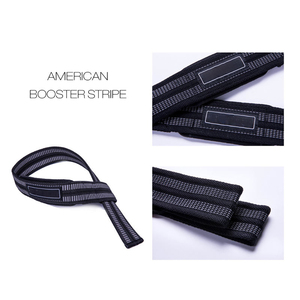 GAPE SPORTS Lifting Straps Black Red Polyester Nylon High Stretch Anti-Slip for Closure Weightlifting <b>Strength</b> <b>Training</b> - Product Image 4