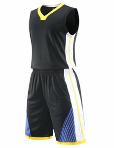 Ensemble de maillots de basket-ball professionnels personnalisés, séchage rapide, respirant, imprimé, technologie de sublimation, 100% polyester, personnalisé - Product Image 1