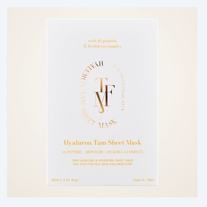 แผ่นมาส์กหน้าไฮยาลูรอน แทปอมิ ไฮยาลูรอน แทม ชีท มาส์ก 10 แผ่น ผลิตในเกาหลี ด้วยกรดไฮยาลูโรนิก สำหรับการดูแลผิวแบบเกาหลี (K-Beauty) - Product Image 3