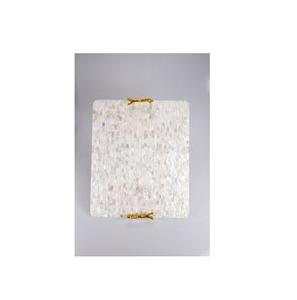 Plateau décoratif de luxe en nacre naturelle, idéal pour mariage, vente en gros, artisanat – Nouveauté très demandée - Product Image 1