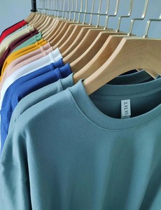 เสื้อยืดคอกลมแขนสั้นทรงปกติสำหรับผู้ชาย สีพื้น ผ้าคอตตอนเจอร์ซีย์ สไตล์ลำลอง - Product Image 5