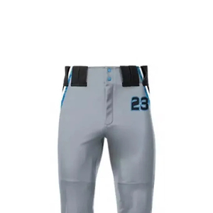 Pantalon de baseball personnalisé pour équipe, OEM, manches courtes, imprimé, séchage rapide, taille élastique, respirant, polyester extensible - Product Image 4