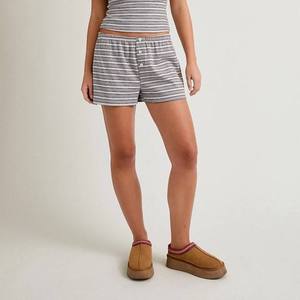 <b>Custom</b> Logo New Designer Fashion Women's Summer <b>Boxer</b> Running Shorts Contrast Color Stripe Casual Shorts Manufacturer - Product Image 2