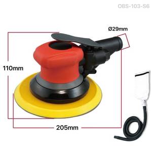 Lijadoras orbitales aleatorias, 12.000 RPM, 5mm y 3/16 pulgadas, lijadora de herramientas neumáticas para lijadoras de aire al vacío autogeneradas para automóviles, OBS-103-S6 - Product Image 2