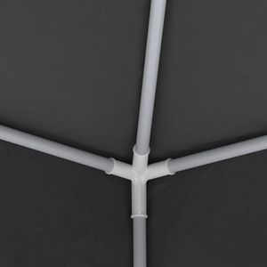 Carpa para Bodas y Fiestas de Polietileno Antracita de 13.1 x 13.1 pies con Estructura de Acero - Product Image 6