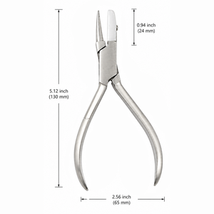Half Nylon Jaw Half Round Nose Pliers Jewelry Tool Non Marring <b>Wire</b> Looping Shaping DIY <b>Craft</b> Durable Hand Tool - Product Image 3