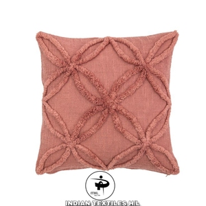 Handmade Indian Cotton Luxury Woven Tufted <b>Sofa</b> Cushion <b>Cover</b> Household Pillow Cases Eco-Friendly Custom OEM Wholesale - Product Image 1