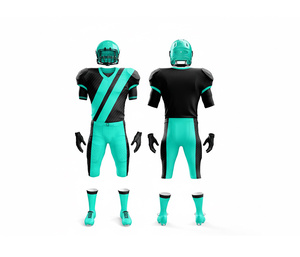 Ensemble de maillots de football américain personnalisés, uniforme de haute qualité, sublimation, vêtements d'équipe |   Ensemble de football avec maillot et pantalon - Product Image 4