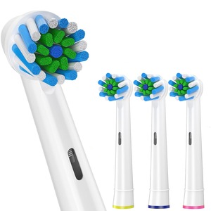 Cabezales de repuesto para cepillo de dientes Cross Action, 4 unidades, compatibles con mangos eléctricos Oral B para una limpieza profunda de la placa. - Product Image 1