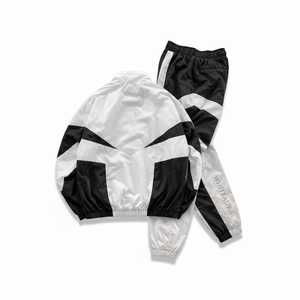 Conjunto de Pantalones y Chaqueta Deportiva Impermeable con Capucha, Unisex, de Nailon, para Otoño, Diseño 2 en 1, Personalizable con Logotipo, OEM - Product Image 2