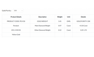 Colgante Solitario de Diamante Cultivado en Laboratorio con Corte Corazón, Brillo Eterno, Chapado en Oro de 10K, Certificado GIA, Joyería Étnica, Regalo Especial para Mujer - Product Image 6