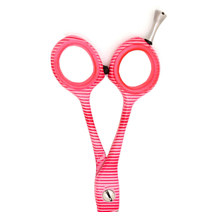 Ciseaux de coiffure professionnels en acier inoxydable, rose rayé, lame affûtée, pour droitiers, ciseaux de salon de coiffure, ciseaux de barbier - Product Image 2