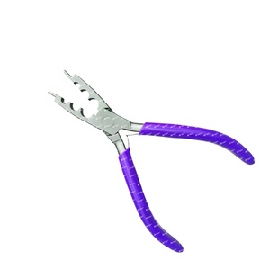 Pince à anneaux d'oiseaux à 3 trous de qualité supérieure faite à la main avec contrôle de l'écorce en acier inoxydable lisse Poignées originales en silicone ornithologique - Product Image 1