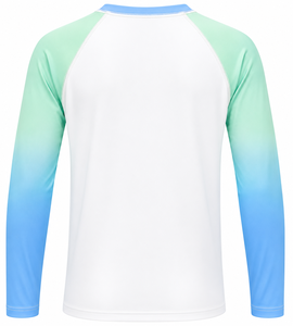 Youth <b>Boys</b> UPF50+ Moisture Wicking Sun Protective Swim Shirt Quick Dry Lightweight Anti-Bacterial Eco-Friendly Beachwear - Product Image 1