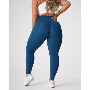 Leggings de yoga personnalisés pour femmes, taille haute, respirants, en nylon/spandex, avec appliques et emplacements pour logo personnalisé, pour l'entraînement en salle de sport - Product Image 1
