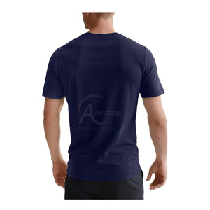 เสื้อยืดผู้ชายแบบกำหนดเองได้ พิมพ์ลายกราฟิก แขนสั้น คอกลม สีพื้น ผ้าคอตตอนผสมคุณภาพพรีเมียม - Product Image 4