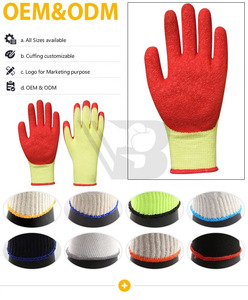 2026 Wholesale Work <b>Gloves</b> Men Guante Personal Hand Protective Green Safety Coated <b>Gloves</b> Construction - Product Image 3