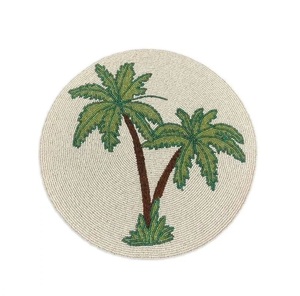 แผ่นรองจานปักลูกปัดหลากสีสันสำหรับตกแต่งโต๊ะอาหาร แผ่นรองจานทำมือพรีเมียมจากเม็ดลูกปัด สำหรับตกแต่งโต๊ะอาหาร - Product Image 3