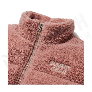 Hooded Quilted Waterproof <b>Bubble</b> Jacket Black Full Sleeve Winter Windproof Cotton Shell Knitted Fabric Polyester Filling Stand - Product Image 4