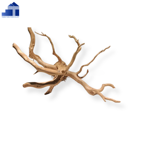 Rustic Wood Branch Wall Mounted Storage Rack For Living Room Handmade Single Tier - Product Image 4
