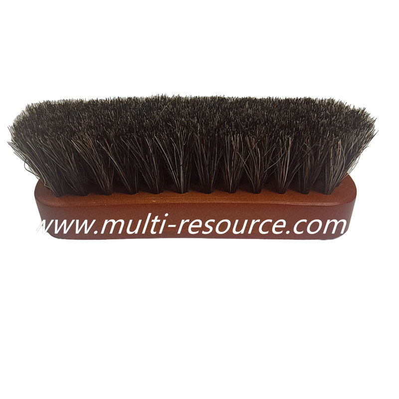 Wooden Horsehair Shoe Brush Shoe Cleaning