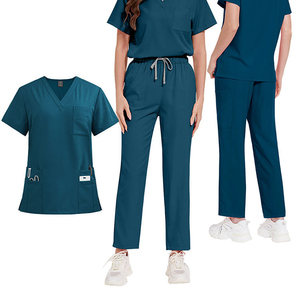 Uniformes médicos de moda para hombre, batas quirúrgicas de elastano/poliéster con detección de agujas - Product Image 4