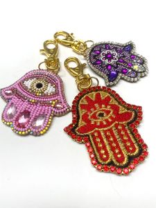 Luxury Handmade Beaded Embroidery <b>Keychain</b> Stylish Purse Charm and Key Holder Elegant Hand Embroidered Beaded <b>Keychain</b> Colorful - Product Image 1