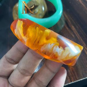 Classic MN Exports Acrylic Resin Islamic <b>Bangle</b> <b>Bracelet</b> Green Women's Fashion Jewelry with Micro Insert Gift - Product Image 2