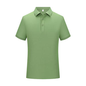 เสื้อโปโลแขนสั้นผู้ชาย สีชมพูล้วน ผ้าปิเก้ ทรงปกติ สไตล์ลำลอง ขายดี - Product Image 5
