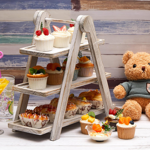 ฐานวางเค้กไม้กระถินณรงค์ 3 ชั้น ราคาโรงงาน สำหรับเสิร์ฟคัพเค้ก ผลไม้ สำหรับงานแต่งงาน งานปาร์ตี้ ผลิตในเวียดนาม - Product Image 3
