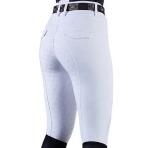Leggings d'équitation de luxe élégants en coton et silicone, coupe western, coupe-vent, respirants, imperméables, personnalisables - Product Image 1