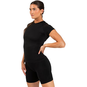 Camiseta de Manga Raglán Ajustada de Algodón Orgánico Premium para Mujer con Logotipo Bordado, Impresión Personalizada de Alta Calidad - Product Image 1