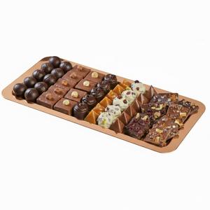 Plateau à chocolat en métal finition cuivre de qualité supérieure, design élégant, plateau décoratif pour chocolat, cadeau pour occasions spéciales, meilleur prix - Product Image 1