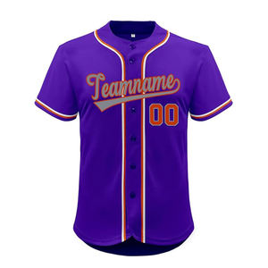 Maillots de baseball personnalisés OEM, très demandés, respirants, anti-UV, séchage rapide, 100% polyester, impression personnalisée, broderie, pour hommes - Product Image 5